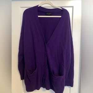 100% Cashmere Button Cardigan